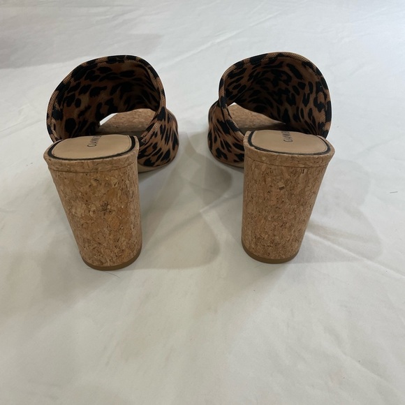 GIANNI BINI chunky heel shoes cheetah print Women’s Size 9.5M - Picture 3 of 8